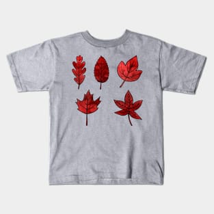 Red Leaves Kids T-Shirt